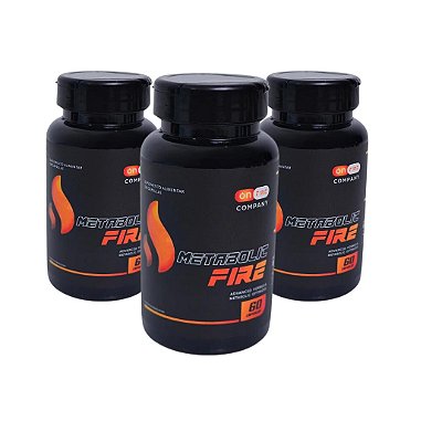 KIT Metabolic Fire ( 3 POTES - 180 CAPS ) On Fire