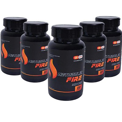 KIT Metabolic Fire ( 5 POTES - 300 CAPS ) On Fire