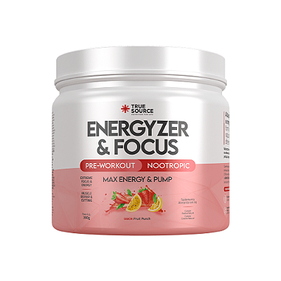 TRUE ENERGYZER & FOCUS FRUIT POUNCH 360G TRUE SOURCE