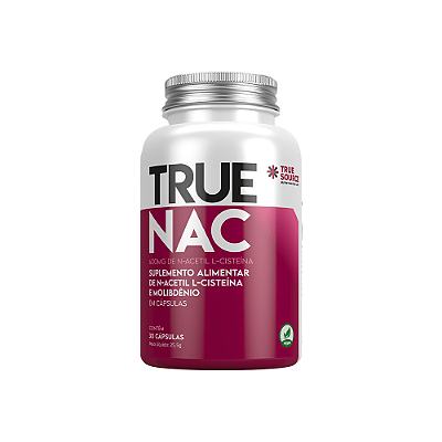 LONGEVIDADE E PREVENCAO TRUE NAC 600MG C/ 30 CAPS - TRUE SOURCE