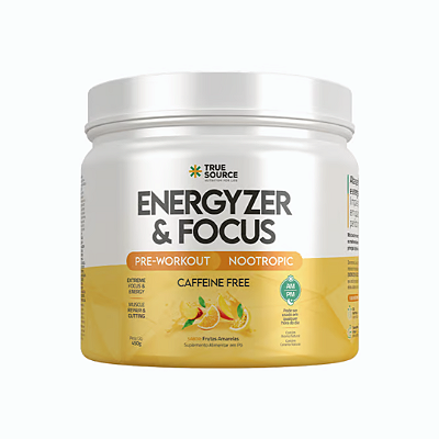 BEBIDA ENERGETICA TRUE ENERGYZER & FOCUS FRUTAS AMARELAS 450G - TRUE SOURCE