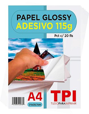 Adesivo Glossy - Pct c/ 20 fls