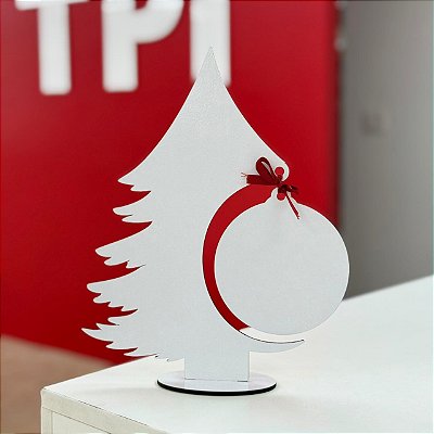 Árvore de Natal 1 Bola A4 | MDF