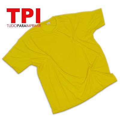 Camiseta Amarelo Adulto Poliéster