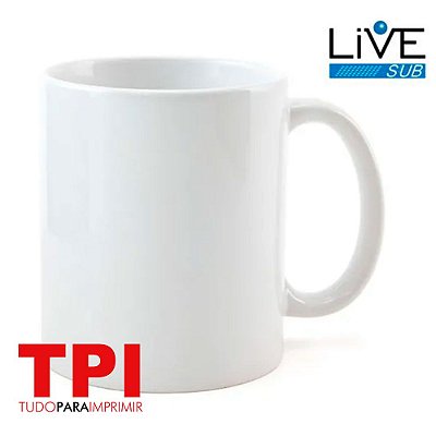 Caneca de Porcelana Live Sub