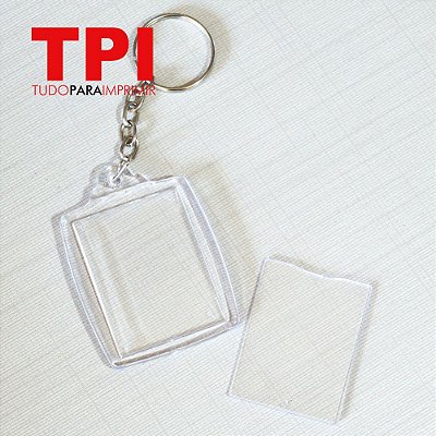 Chaveiro Acrílico 3x4cm | Pct com 10 un