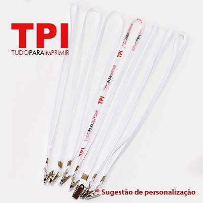 Cordão / Fita Sublimável para Crachá | Pct c/ 10