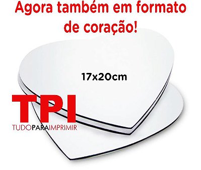 Mouse Pad Coração Tradicional