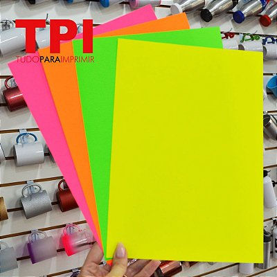 Papel Neon A4 180g 20fls