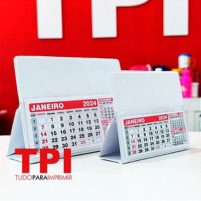 Calendário de Mesa PVC