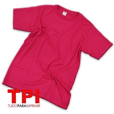 Camiseta Rosa Pink Infantil Poliéster