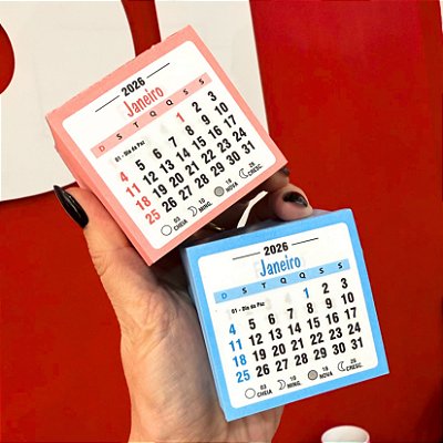 Refil Calendário 6x6 - Pct c/50 un