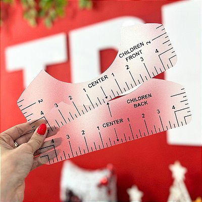 Kit de 8 Réguas para Alinhamento de Camiseta