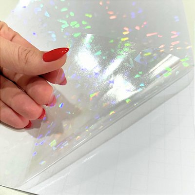 Filme de Laminação Holográfico a Frio - Pct com 20 folhas