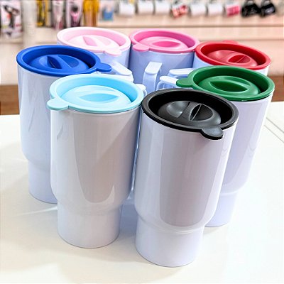 Caneca Veicular de Polímero com Alça Quadrada