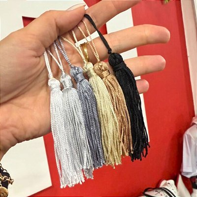 Tassel Pingente 7cm - Tons Neutros - Unidade
