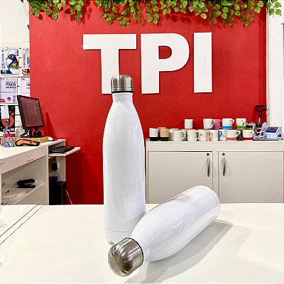 Garrafa Inox Cola Térmica Branca 750ml -  Ref 3016- LiveSub