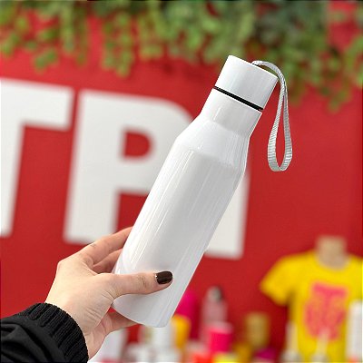 Garrafa Esporte Térmica Branca - 450ml - LiveSub