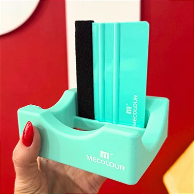 Espátula e Suporte para Adesivagem de Produtos Cilíndricos - Mecolour