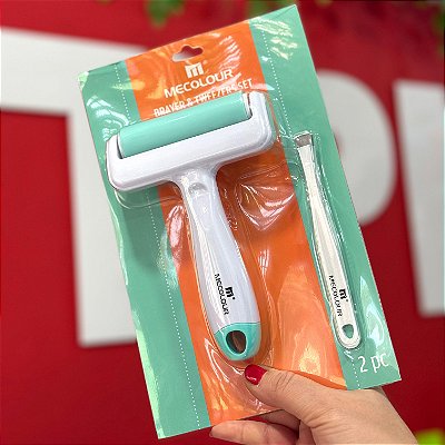 Kit Mecolour Brayer & Pinça – 2 Peças