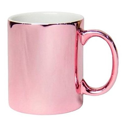 Caneca Cromada Rosa - LiveSub