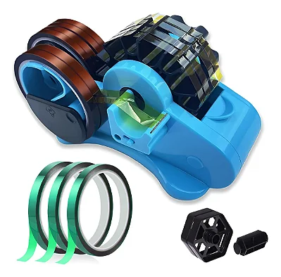 Dispensador de Fita Térmica Azul com Corte Múltiplo