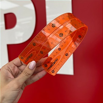 Régua Flexível para Medir Produtos Cilíndricos