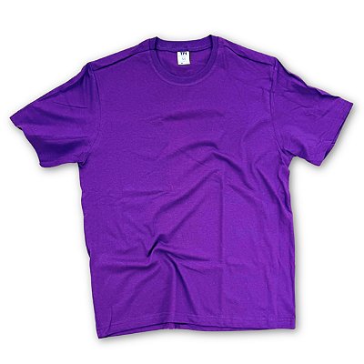 Camiseta Algodão Roxo Adulto