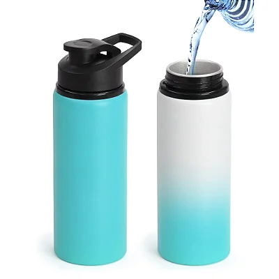 Garrafa Mágica de Alumínio Fosco Azul para Sublimação 750ml - Ref. 57199