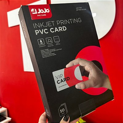 Vip Card Jojo | PVC para Jato de Tinta | Pacote com 50 folhas