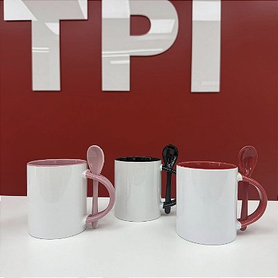 Caneca com Colher Reta JKB