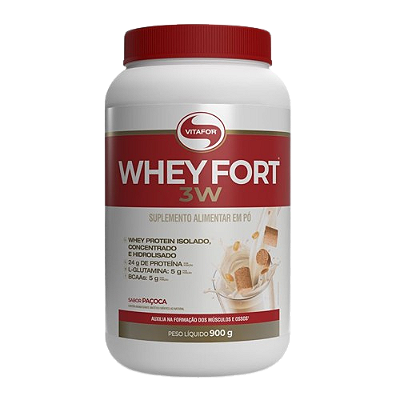 Whey Fort 3W Paçoca 900g