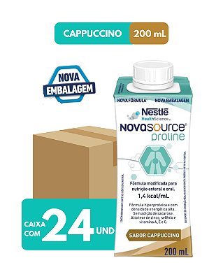 Kit Novasource Proline Cappuccino 200ml 24 unidades