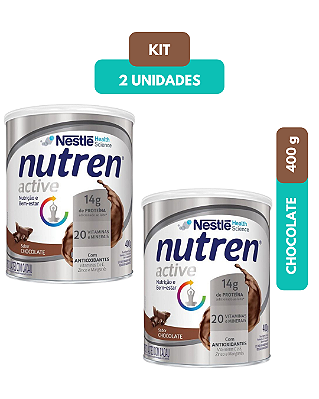 Kit Nutren Active Chocolate 400g 2 unidades
