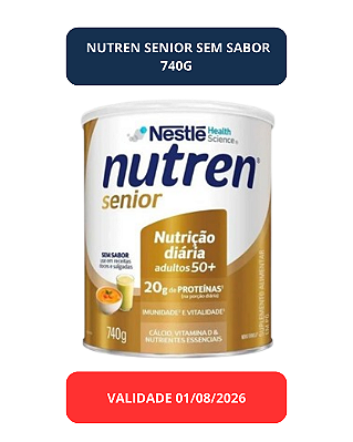Nutren Senior Sem Sabor 740g