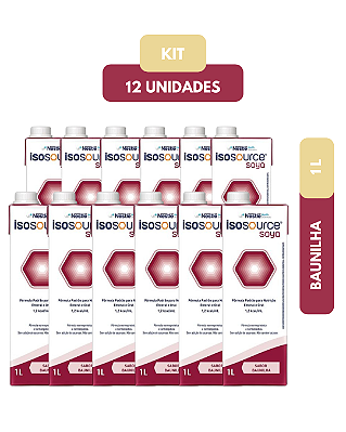 Isosource Soya Baunilha 1L - Sistema Aberto - Caixa com 12 unidades