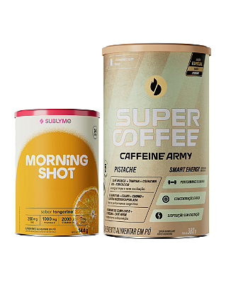 Combo Supercoffee Pistache + Morning Shot Tangerina
