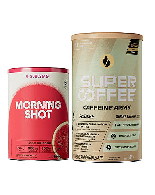 Combo Supercoffee Pistache + Morning Shot Melancia