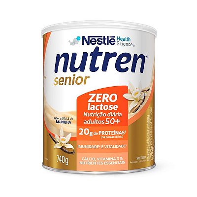 Nutren Senior Baunilha Zero Lactose 740g