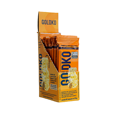 Barra Chocolate Branco com Cookies 20g - caixa com 10un