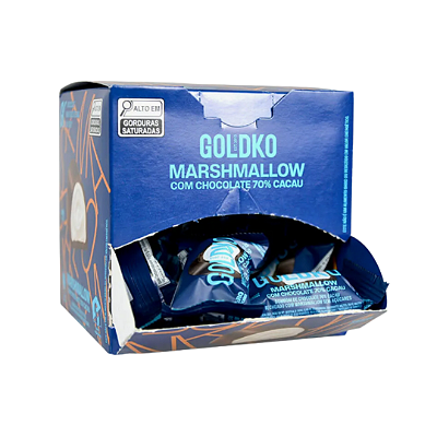 Bombom Marshmallow 70% cacau 11,5g - caixa com 18un