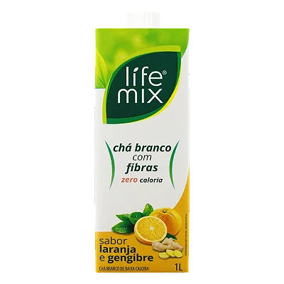 Chá Branco Laranja e Gengibre Life Mix 1L