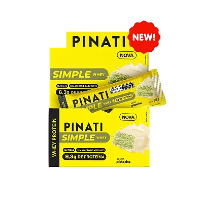 Barra de Proteína Simple Whey Pistache 35g - Display com 16un