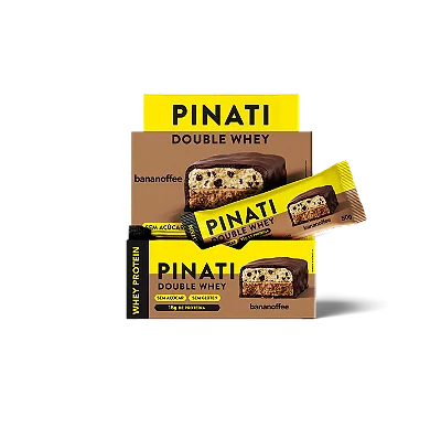 Barra de Proteína Double Whey Bananoffee 50g - Display com 12un