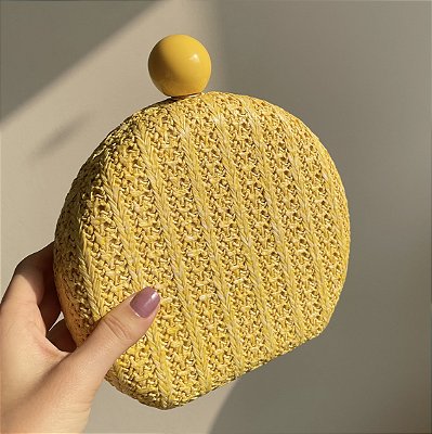 Clutch Textura Amarelo