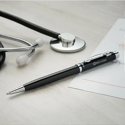 Caneta Crown Amsterdan Esferográfica Personalizada Com Logotipo