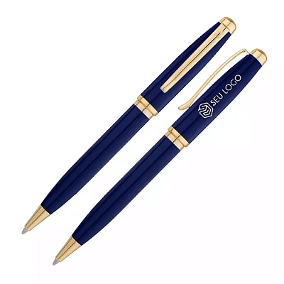 Caneta Crown Belissima Esferográfica Personalizada Com Logotipo