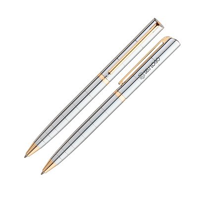 Caneta Crown Paragon Gold Esferográfica Personalizada Com Logotipo