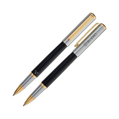 Caneta Crown Regent Rollerball Personalizada Com Logotipo