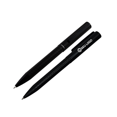 Caneta Crown Black Vitton Esferográfica Personalizada